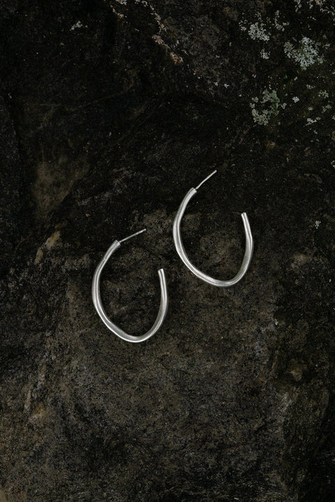 Medium Fracture Hoop - Oorbellen