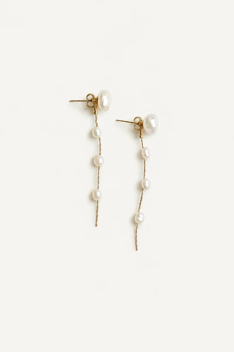 2:1 Micro Freshwater Pearl Strand - Oorbellen