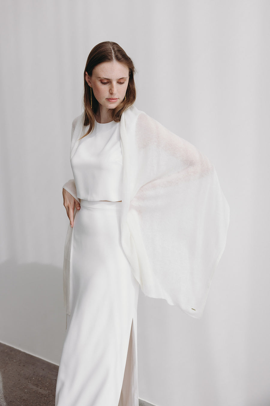 Scarf - cashmere ivory