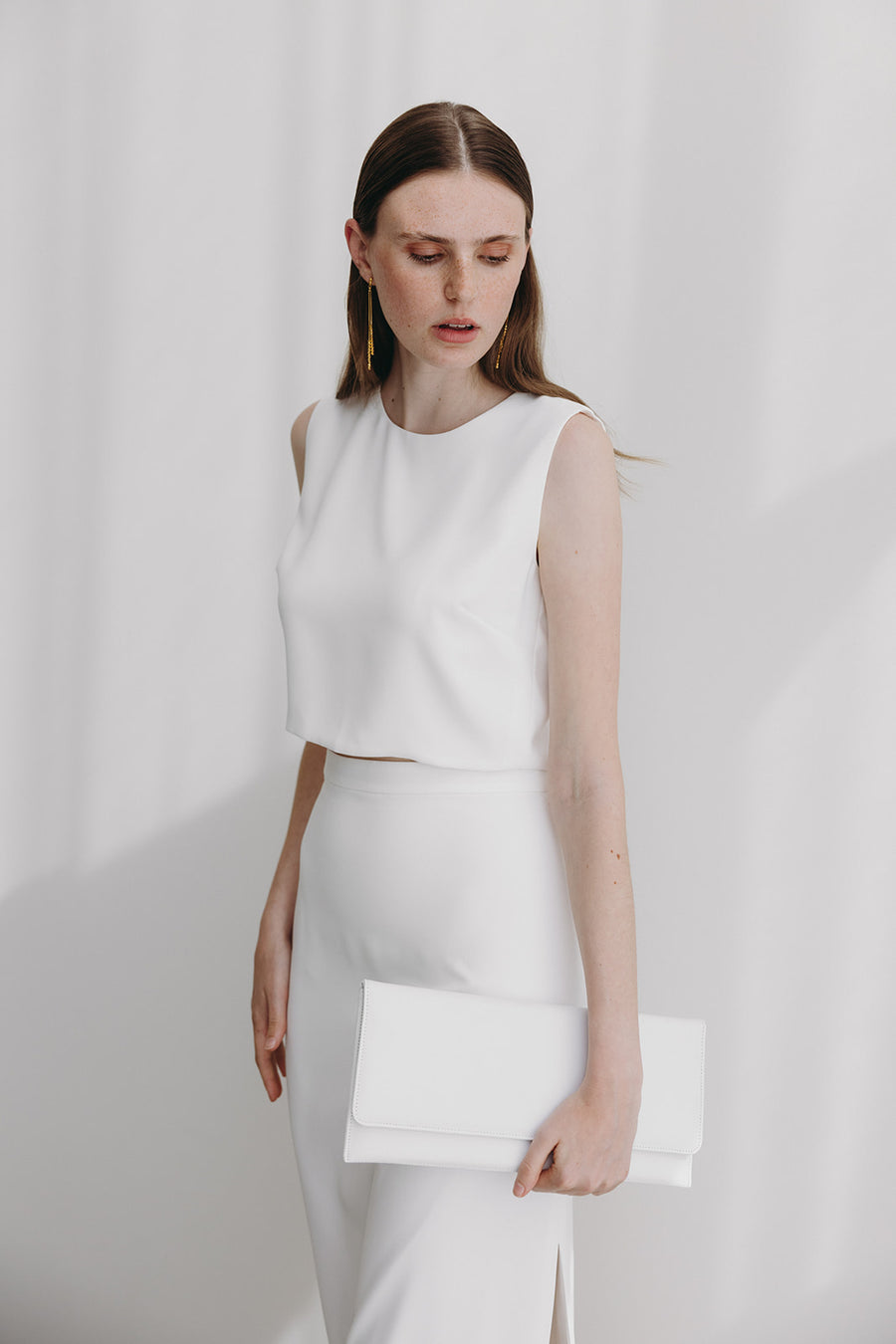 Folded clutch - Very white