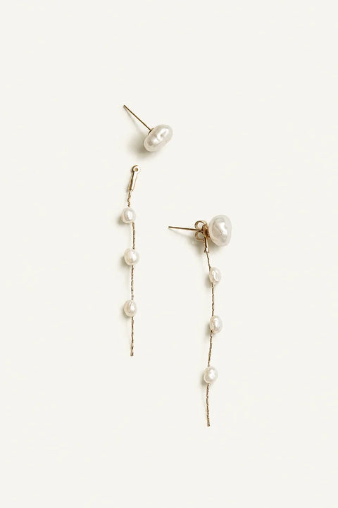 2:1 Micro Freshwater Pearl Strand - Oorbellen
