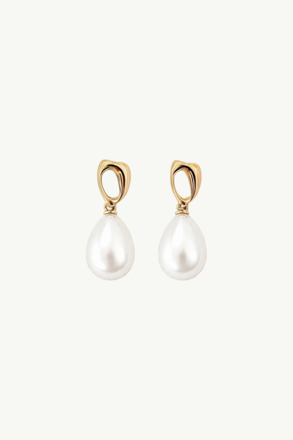 Gilded Pearl Drop - Oorbellen