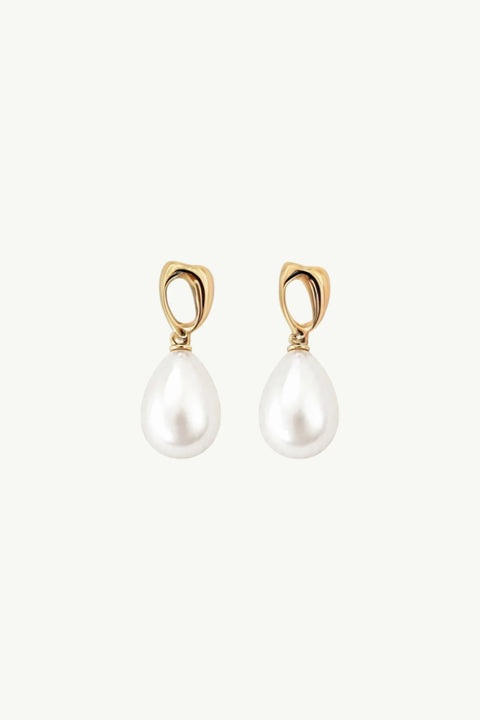 Gilded Pearl Drop - Oorbellen