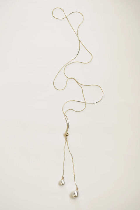 Pearl Lariat - Halsketting